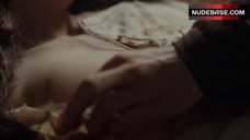 4. Charlotte Riley Shows One Nipple – World Without End