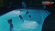 9. Bridget Regan Jump into Pool in Lingerie – The Leisure Class