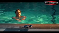 3. Britt Robertson Swim in Pool in Lingerie – Girlboss