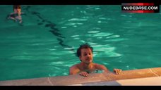8. Britt Robertson Swim in Pool in Lingerie – Girlboss