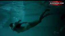 5. Emmy Rossum Nude in Pool – Shameless