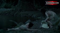 7. Hayley Atwell Bare Tits and Butt Outdoor – The Pillars Of The Earth