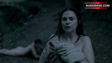 8. Hayley Atwell Bare Tits and Butt Outdoor – The Pillars Of The Earth