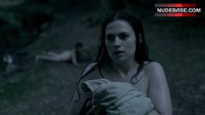 9. Hayley Atwell Bare Tits and Butt Outdoor – The Pillars Of The Earth
