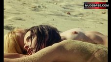 9. Soledad Miranda Nude on Beach – Vampyros Lesbos