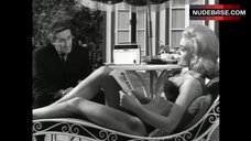 2. Shirley Eaton Sunbathing in Bikini – The Girl Hunters