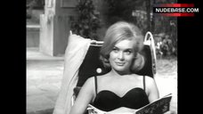 3. Shirley Eaton Sunbathing in Bikini – The Girl Hunters