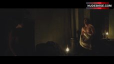 1. Elizabeth Olsen Boobs Scene – In Secret