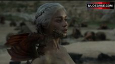 9. Emilia Clarke Naked Breasts – Game Of Thrones