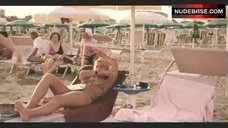 2. Martina Gedeck Sexy in Pink Swimsuit – Frauen Lugen Nicht