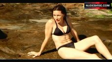 Claudia Karvan in Black Bikini – Risk