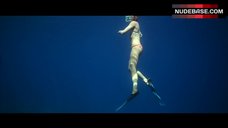 7. Adrienne Pickering Underwater in White Bikini – The Reef