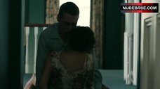 9. Jessica Brown Findlay Sex on Floor – The Outcast