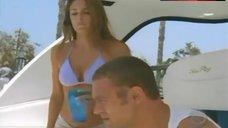 9. Paige Turco Sexy in White Bikini – The Agency