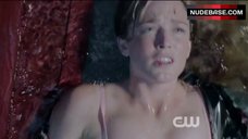 1. Caity Lotz in Wet Underwear – Arrow