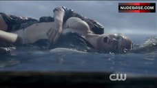 5. Caity Lotz in Wet Underwear – Arrow