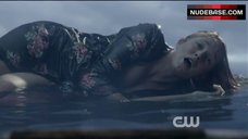 6. Caity Lotz in Wet Underwear – Arrow