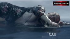 7. Caity Lotz in Wet Underwear – Arrow