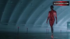 8. Caity Lotz Thong Scene – The Machine