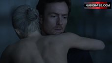 9. Caity Lotz Thong Scene – The Machine