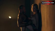 3. Bonnie Sveen Sex Against Wall – Spartacus