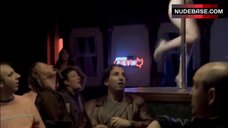 10. Janelle Bartosek Topless Pole Dance – Puck Hogs