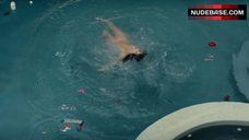 2. Weronika Rosati Topless in Swimming Pool – True Detective