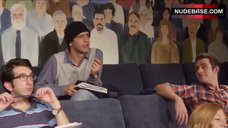 1. Mindy Robinson Cleavage – Casting Couch