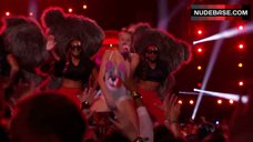 2. Miley Cyrus in Lingerie on Stage – Mtv Video Music Awards