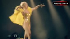 7. Miley Cyrus Sexy in Shine Bodysuit – Miley Cyrus: Bangerz Tour