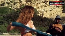 3. Nicole Zeoli Sexy in Bikini Bra – Sand Sharks
