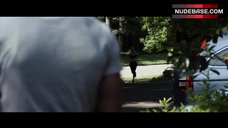 1. Leslie Bibb in Sports Bra – No Good Deed