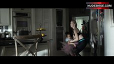 5. Leslie Bibb in Sports Bra – No Good Deed