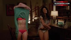 2. Melissa Molinaro in Sexy White Bikini – Franklin & Bash
