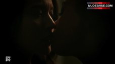 3. Melanie Liburd Lesbian Kiss – Dark Matter