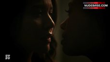 6. Melanie Liburd Lesbian Kiss – Dark Matter