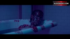 4. Bella Heathcote Bare Boobs in Shower – The Neon Demon