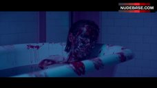 6. Bella Heathcote Bare Boobs in Shower – The Neon Demon