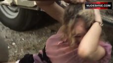 9. Natasha Rinis Upskirt Scene – Cargo