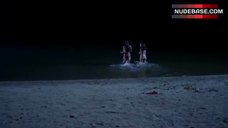 2. Borisa Tutundjieva Topless on Beach – Lake Placid: The Final Chapter