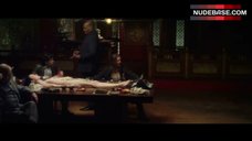 10. Cortney Palm Lying Nude on Table – Sushi Girl