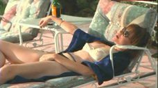 8. Priscilla Barnes Sunbuthing in Lingerie – Implicated