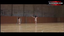 8. Junko Asahina Nude Gymnastics – Female Gym Coach: Jump And Straddle