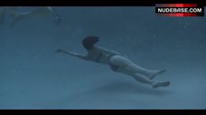 9. Gaby Hoffmann in Lingerie in Pool – Transparent