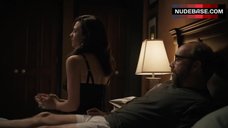 6. Maggie Siff Shows Sexy Black Lingerie – Billions