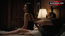 7. Maggie Siff Shows Sexy Black Lingerie – Billions
