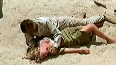 7. Susannah York Hot Scene in Desert – Sands Of The Kalahari