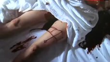 2. Leslie Leah Nude Bloodied Boobs – Time Of Fear