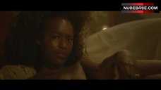 34. Fatou N'Diaye Shows Nude Boobs – Maison Close