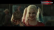10. Margot Robbie in Red Lingerie – Suicide Squad